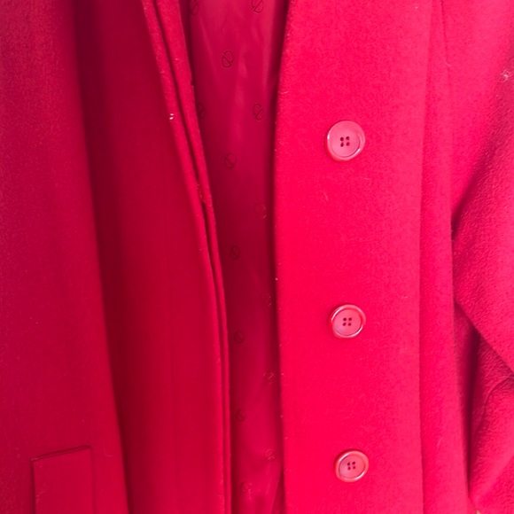 Christian Dior Red Dress Coat - Picture 4 of 9